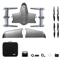 Load image into Gallery viewer, Swan Voyager Flying Wing VTOL with 3 Axis Gimbal 4K Camera