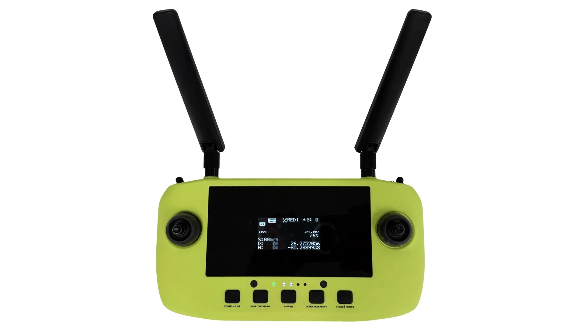 Xpece ONE BARE fishing drone remote controller with built-in screen and antennas