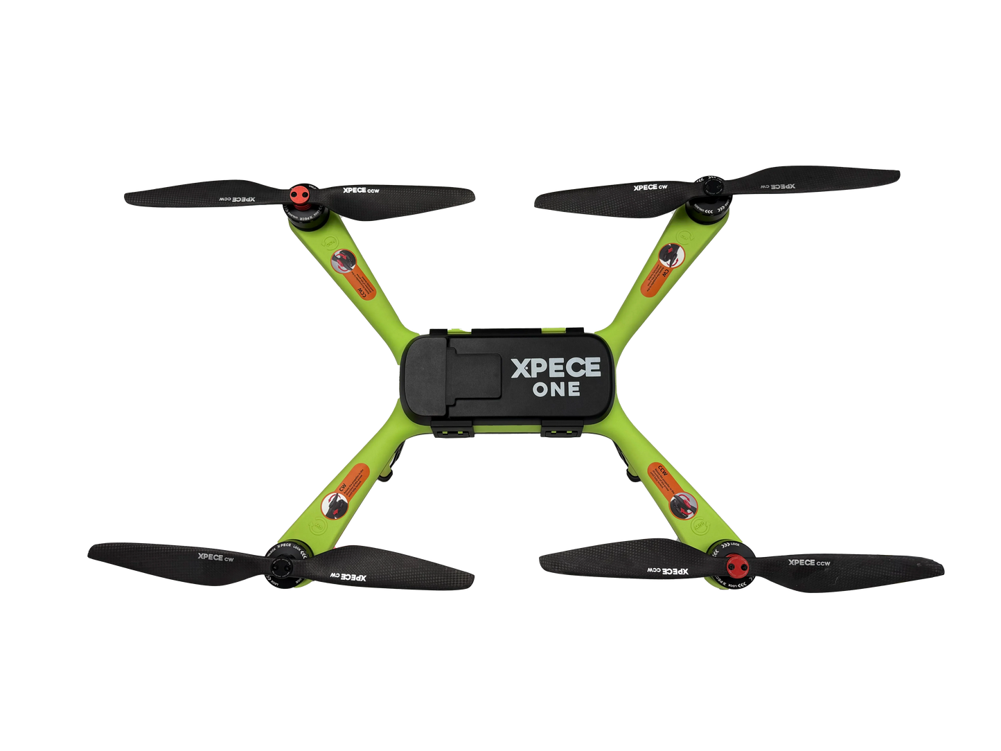 Xpece ONE BARE fishing drone top view with transparent background
