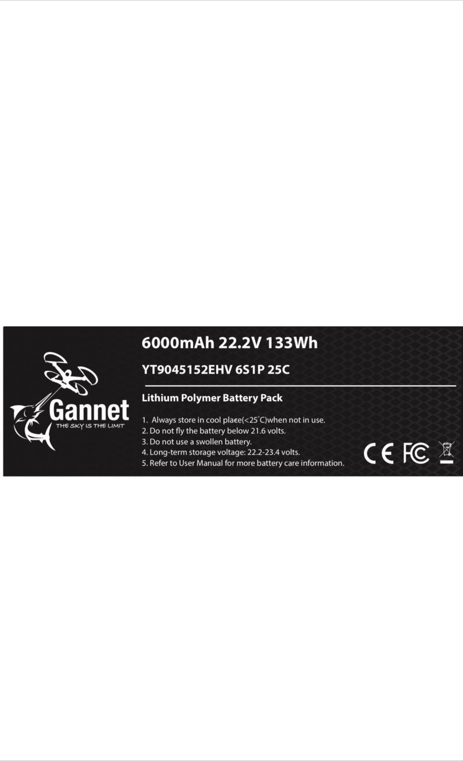 gannet pro plus 6s 6000mah battery